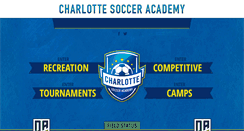 Desktop Screenshot of charlottesocceracademy.com