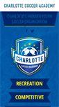 Mobile Screenshot of charlottesocceracademy.com